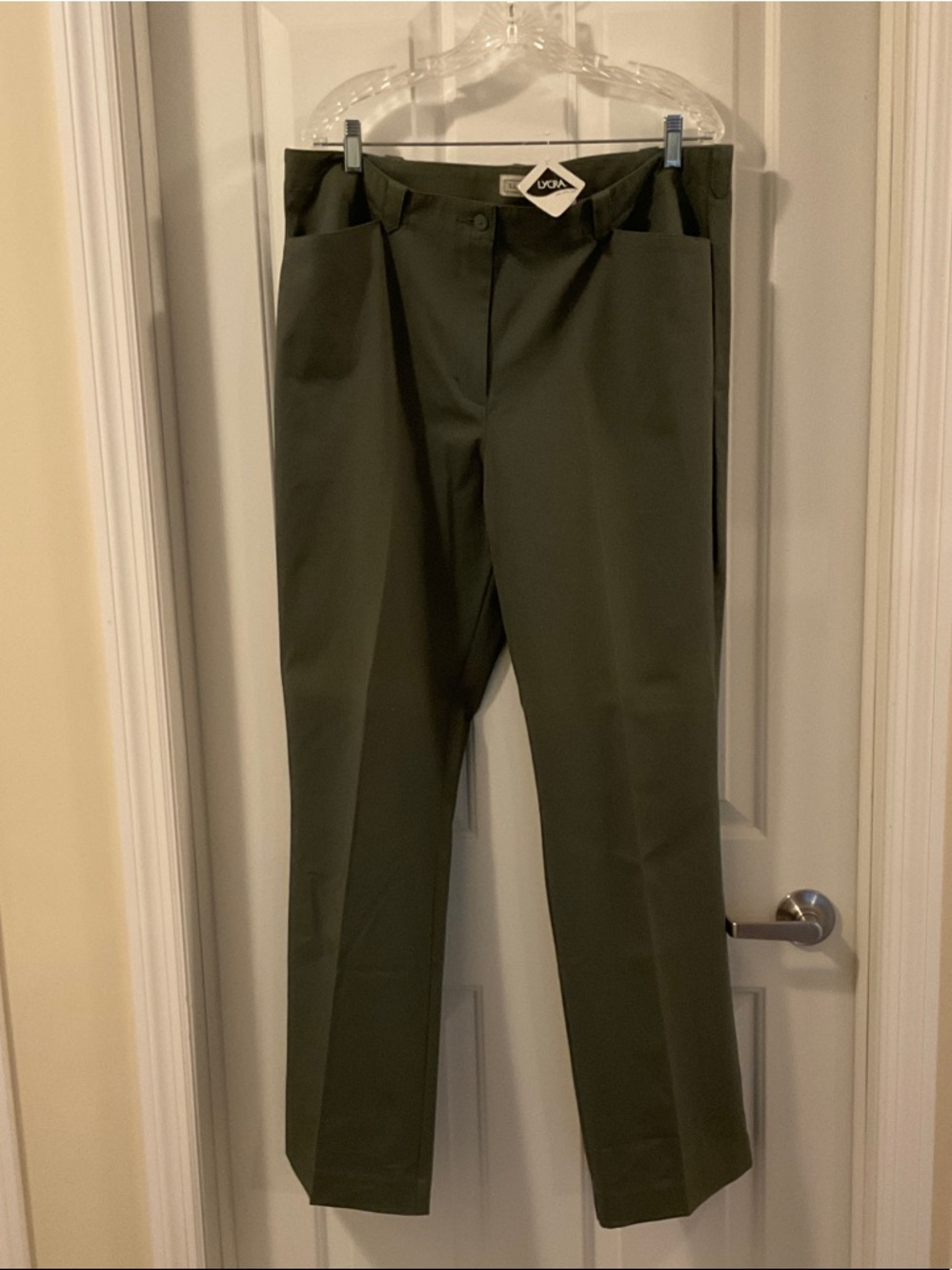 L.L. Bean Olive Green Women’s Pants Size 18 Tall NWTs